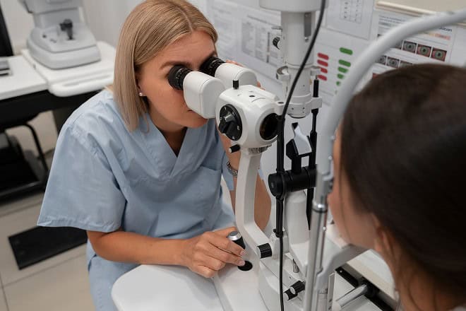 Удаление инородного тела с поверхности глаза